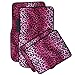 OxGord 17pc Leopard Seat Cover Carpet Floor Mat Set for Car, Truck, Van, SUV - Pink