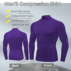 Mens Compression Shirt Long Sleeve Athletic Running