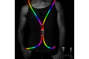 esonstyle LED Reflective Vest Rechargeable Running Light for Runners High Visibility Safety Vest for Running,Cycling or Walking