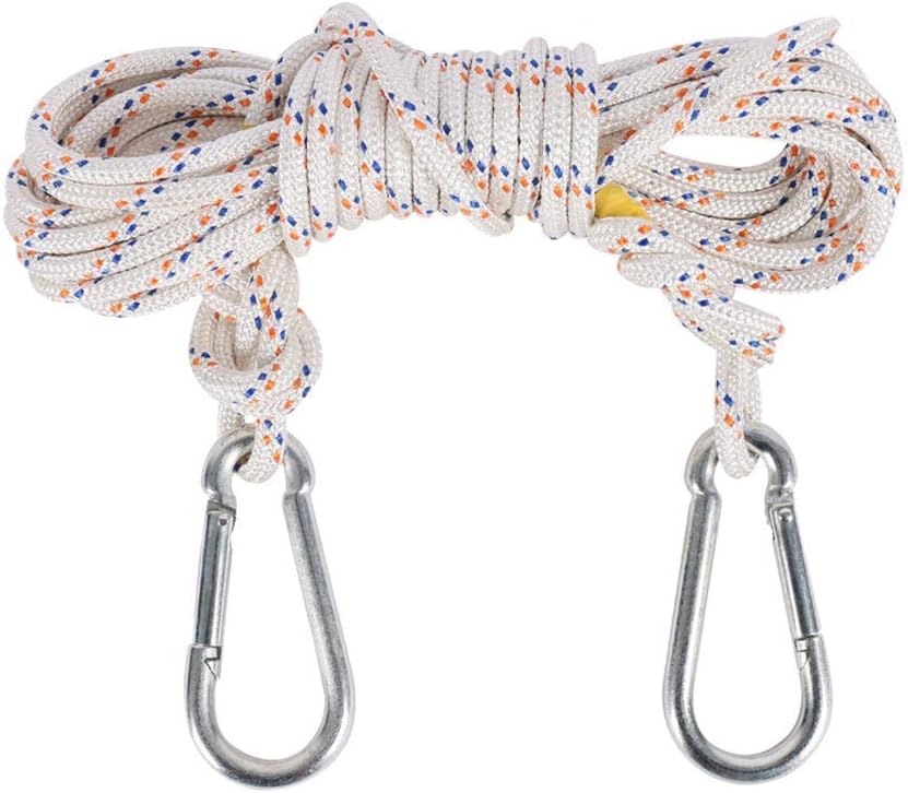 WEIFAN CAI - Climbing Rope Outdoor Disaster Prevention and Mitigation Lifesaving Slow Down Rope Safety Auxiliary Rappelling Emergency Rope(φ8mm,15m)