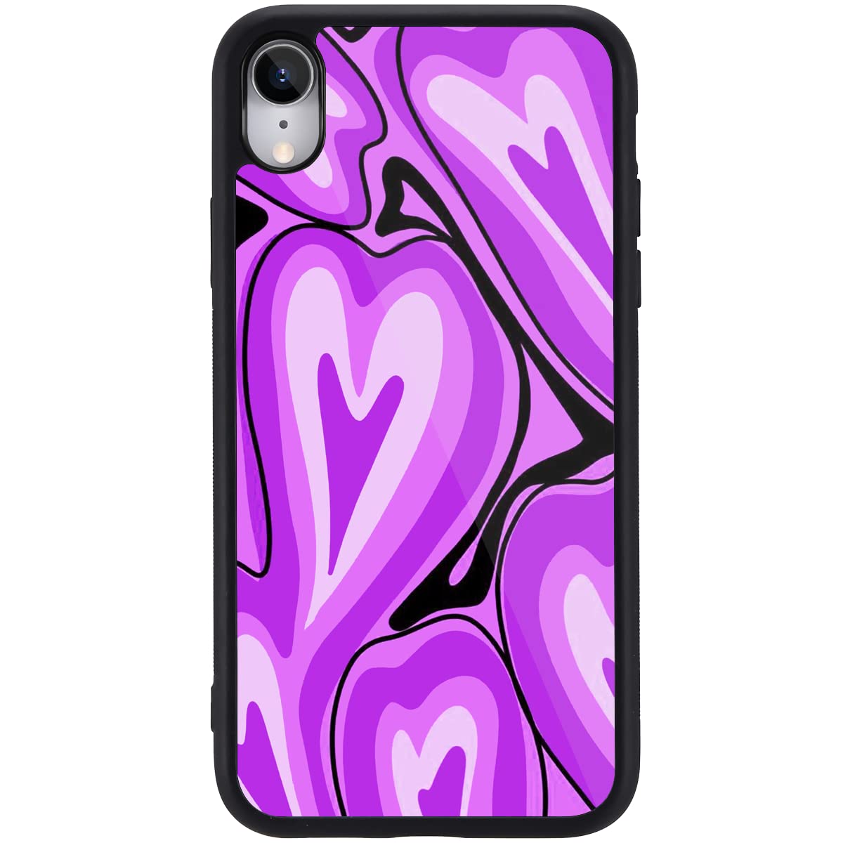 MAYCARI iPhone Case for Women - Cute Heart Pattern, Soft TPU Hard Back Protective Case for iPhone 7/8/SE 2020 — image 1