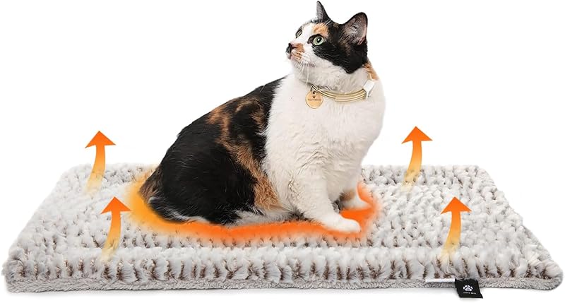 MORA PETS Self Warming Cat Bed 70x47cm Washable Dual Surface
