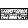 HXMJ-Large Print Mini Bluetooth Keyboard Compatible with iPad,iPhone,iPod,MacBook for Seniors and Visually Impaired Low Vision Individuals-White