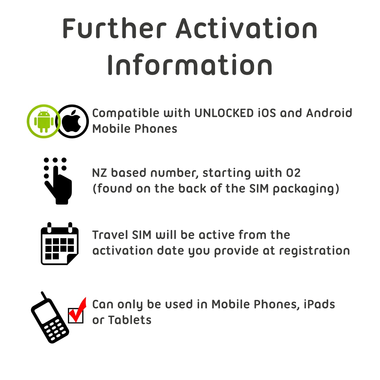 New Zealand Travel Sim Card (40 GB, 60 Days) - OneNZ Data Sim Card w/Unlimited Minutes to NZ Landlines/Numbers - Tethering/Hotspot Card- 3-in-1 Standard, Micro, & Nano Sim Card for Unlocked Phones