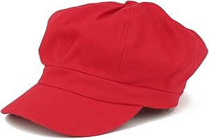 ARMYCREW Women's Lightweight 100% Cotton Soft Fit Newsboy Cap with Elastic Back