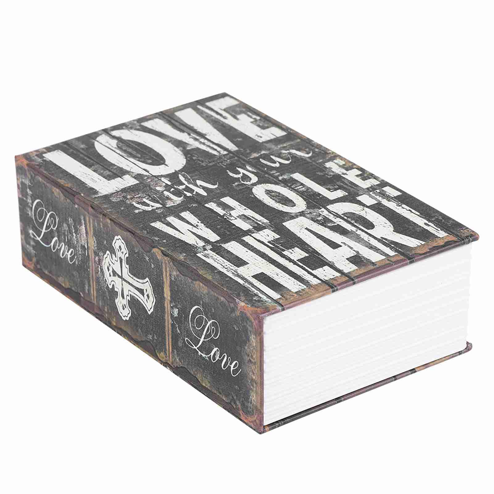 Sonew Small Safe, Secret Book Safe Box, Password Lock Hidden Cash Box, Portable Safe Box for Storing Money, Jewelry, Book and Passport (1#)