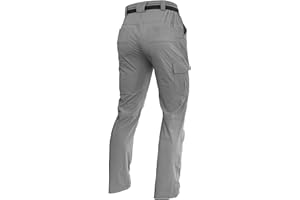 AREOUTS Men's Hiking Pants Quick-Dry Lightweight Waterproof Travel Outdoor Camping Hunting Fishing Work Cargo Pants