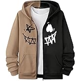 RoseSeek Boys'Zip Up Hoodies Sweatshirt Thermal Pullover Tops Graphic Long Sleeve Fall Clothes