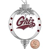 University of Montana Griz Christmas Ornament