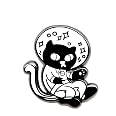 Kitten Scientist Enamel Pin – Cute Animal Lapel Badge – For Jackets, Bags, Lanyards