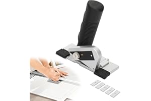 Fancat Straight Mat Cutter for Picture Framing, 90° Handheld Mat Board Cutter with 5 Replacement Blades, Precision Straight Cuts for Artwork, Photos, DIY Art Projects, and Home Framing Projects