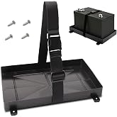3MIRRORS Group 24 Battery Tray with Strap - 24 Series | Heavy-duty polypropylene tray with Secure Fit for Marine, RV, Camper, Trailer Batteries - 24 Series
