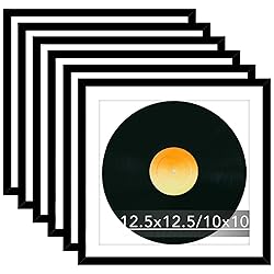 JCJMY 6 Pack 12.5x12.5 Record Frame with 10x10 Mat