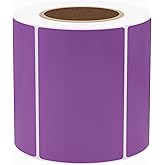 Hybsk 3x2 inch Color Direct Thermal Labels for Shipping, Barcodes, Address, Compatible with Rollo Label Printer & Zebra Desktop Printers (3"x2",Purple)