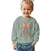 CM C&M WODRO Toddler Baby Girl Magic Kingdom Castle Sweatshirt Fairy Tale Magical Bow Pullover Shirt Kids Fall Winter Outfit
