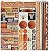 Reminisce TBAC-100 Basketball Cardstock Sticker, 12