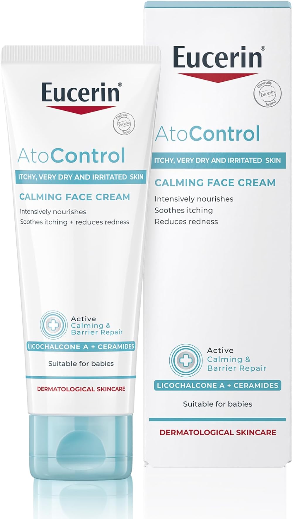 Eucerin AtoControl Face Care Cream 50ml for Redness Itching Atopic Skin