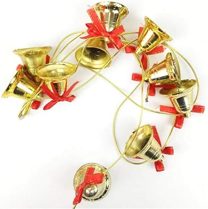 Amazon ベィジャン クリスマスベル デコレーション クリスマス鈴 ミニベル クリスマスペンダント 可愛い クリスマスツリー装飾 ベル オーナメント パーティー装飾 クリスマス飾り 屋内飾り ゴールド F クリスマス雑貨 ホビー