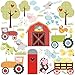 RoomMates RMK1604SCS Happi Barnyard Peel and Stick Wall Decals