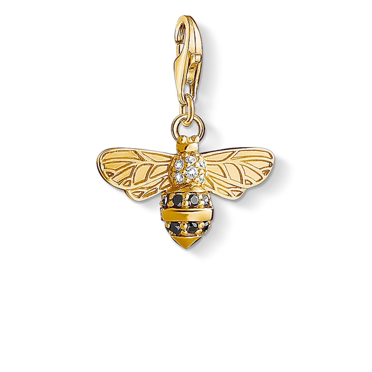 Thomas Sabo Women Charm Pendant Bee Charm Club 925 Sterling Silver 1449-414-39