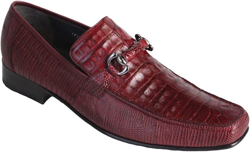 burgundy crocodile shoes