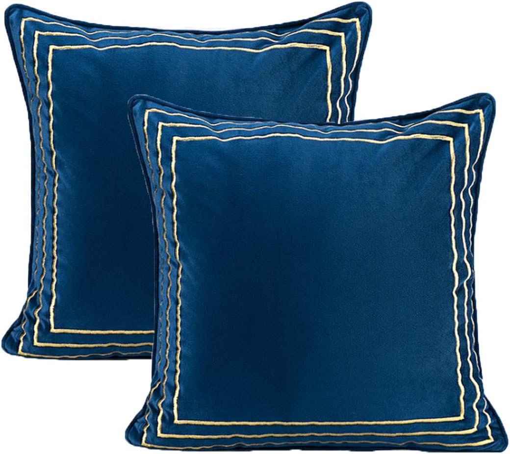 ZUODU 2PCS Velvet Cushion Cover European Classic Jacquard Velvet Pillow Cover Cushion Cover ZUODU 2PCS Velvet Cushion Cover European Classic Jacquard Velvet Pillow Cover Cushion Cover