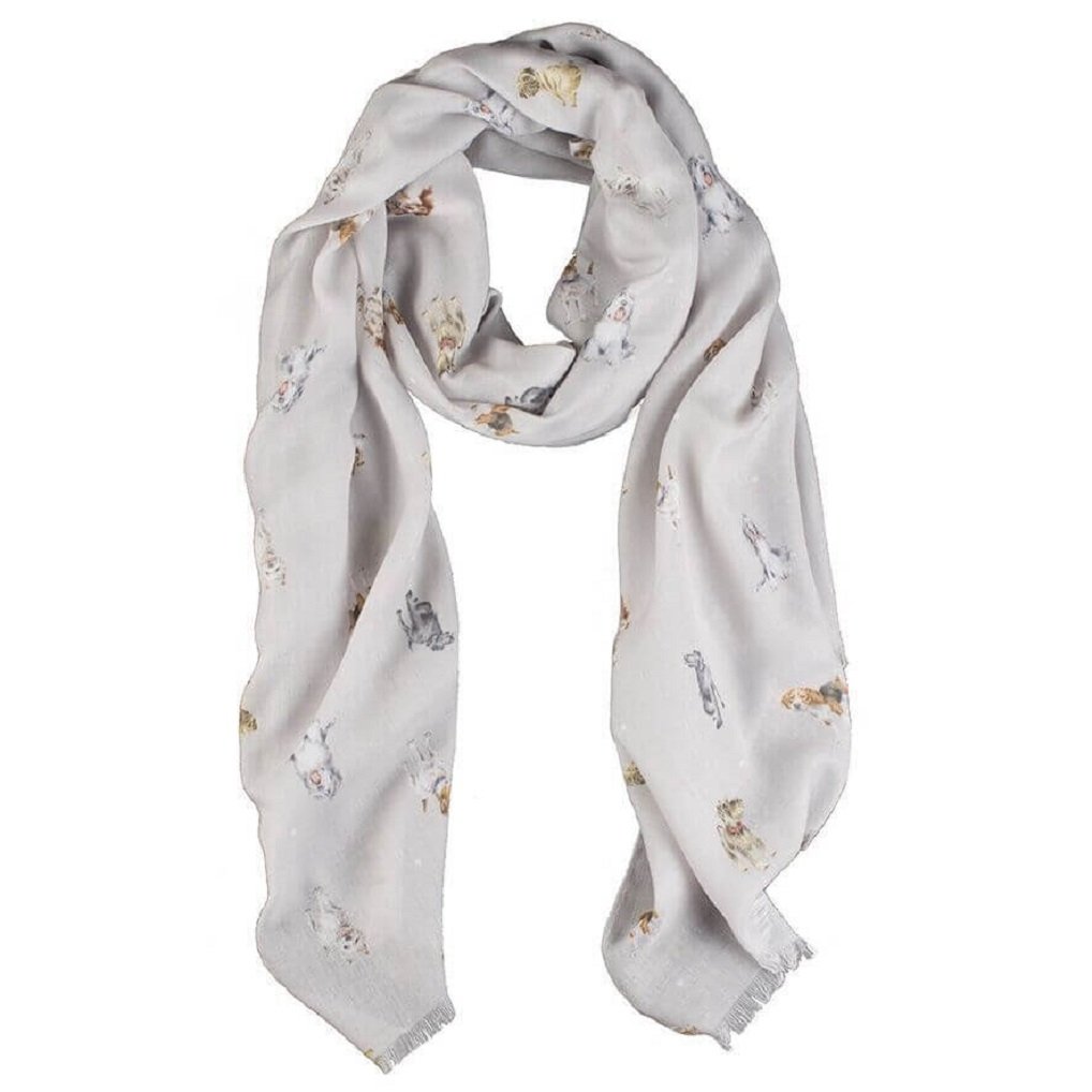 Wrendale Designs by Hannah Dale - A Dog’s House Lightweight Dog Scarf - 70cm by 190cm