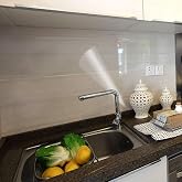 Clear Contact Paper Oil Proof Waterproof Wallpaper for Kitchen Backsplash | Self Adhesive Vinyl Film High Temperature Resistant Transparent Removable Paper for Cupboard Doors Wall Kitchen 11.8In*118In