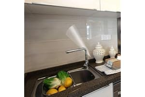 COSNIGHT Clear Contact Paper Kitchen Oil Proof Waterproof Wallpaper Self Adhesive Vinyl Film High Temperature Resistant Transparent Removable Paper for Cupboard Doors Walls Kitchen 11.8In*118In