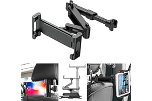 Tablet Car Holder Rear Seat,Car Headrest Backseat Mount, 360° Rotating Adjustable Car Backseat Headrest Tablet/Phone Holder, 