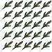 wonuu 25pcs Artificial Pine Green Leaves Needle Garland for Christmas Embellishing and Home Garden Decor, 11x4.7 Inches(Green-25 Pack)