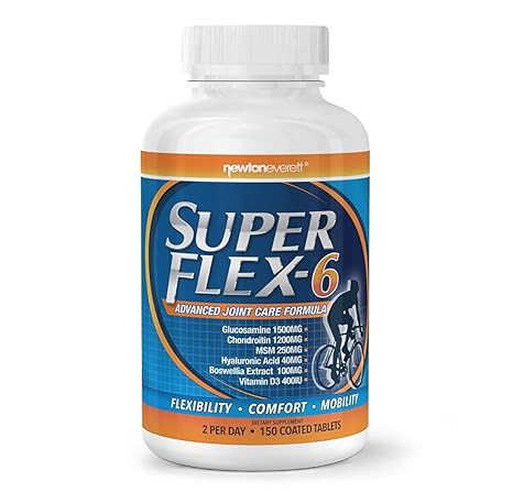 Superflex 6: 2 x 150 = 300 Tab.(GLUCOSAMIN+CHONDROITIN+MSM+Hyaluron+Weihrauch+VitaminD3)