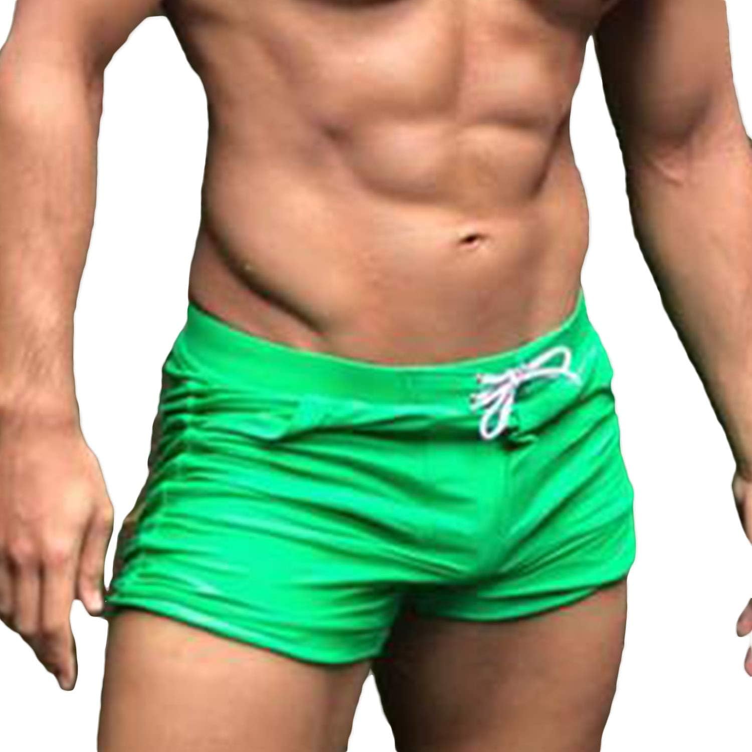 Mens Swimwear Swimsuits Swim Boxer Briefs Trunks Long Surf Board Shorts