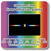 Diffraction Grating Slide-Linear 1000 Lines/mm 2x2"-Pack of 10