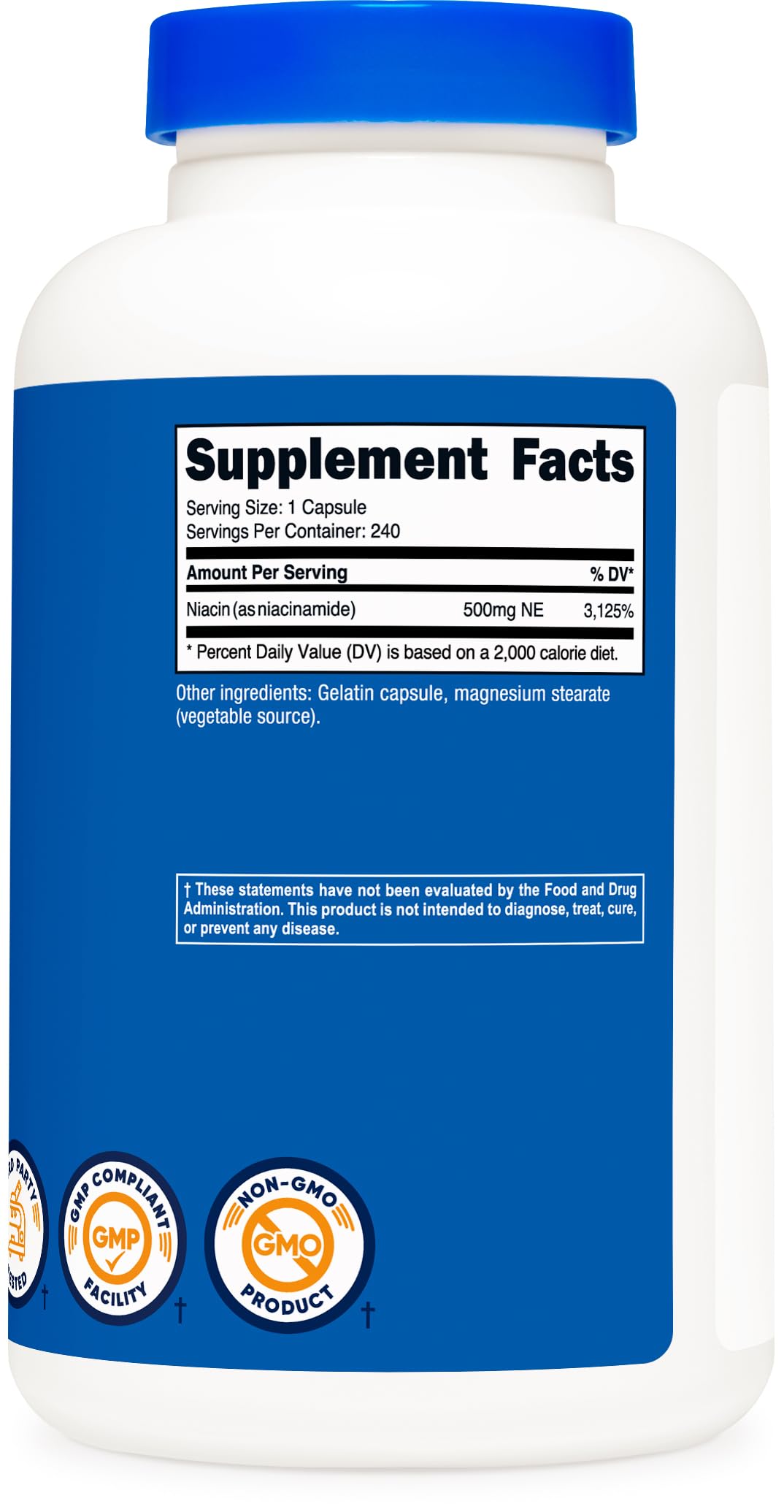 Mua Nutricost Niacinamide (Vitamin B3) 500mg, 240 Capsules NonGMO