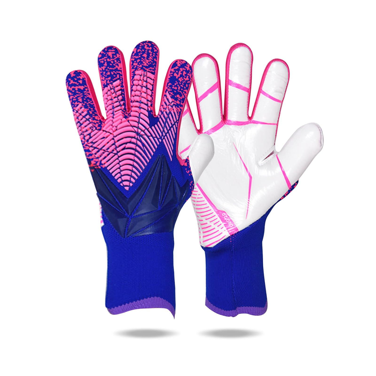 OLYSPM Goalkeeper Gloves for Kids - Football Goalie Gloves with Non-slip Latex Palm, Breathable, Abrasion-resistant, Super Grip - Size 6/7/8/9/10