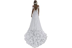 WaterDress Beach Wedding Dresses for Bride 2024 Lace Boho Bridal Wedding Gowns WDW002