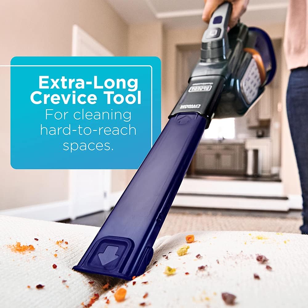 BLACK+DECKER Dustbuster Handheld Vacuum for Pets, Cordless, AdvancedClean+, Gray (HHVK515JP07) -