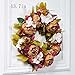 Large Blooming vintage Flower wreath handmade home wall decor