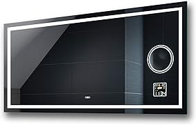 FORAM Espejo de Baño con Iluminación LED - Luz Espejo de Pared con Accesorios - Diferentes tamaños para Baño Dormitorio Maquillaje - L15 [Clase de eficiencia energética A++]