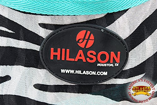 81' HILASON UV PROTECT MESH HORSE FLY SHEET W/ NECK COVER & BELLY WRAP ZEBRA - Thumbnail 6