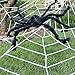 Figoal 2 Pack Giant Halloween Spider Halloween Decorations Virtual Realistic Hairy Spider Halloween Outdoor Decoration （4FT + 5FT）