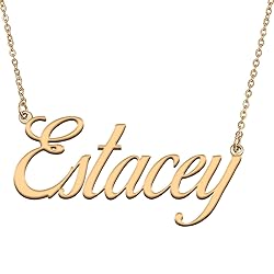 HUAN XUN Customized Custom Simple Any Name Necklace