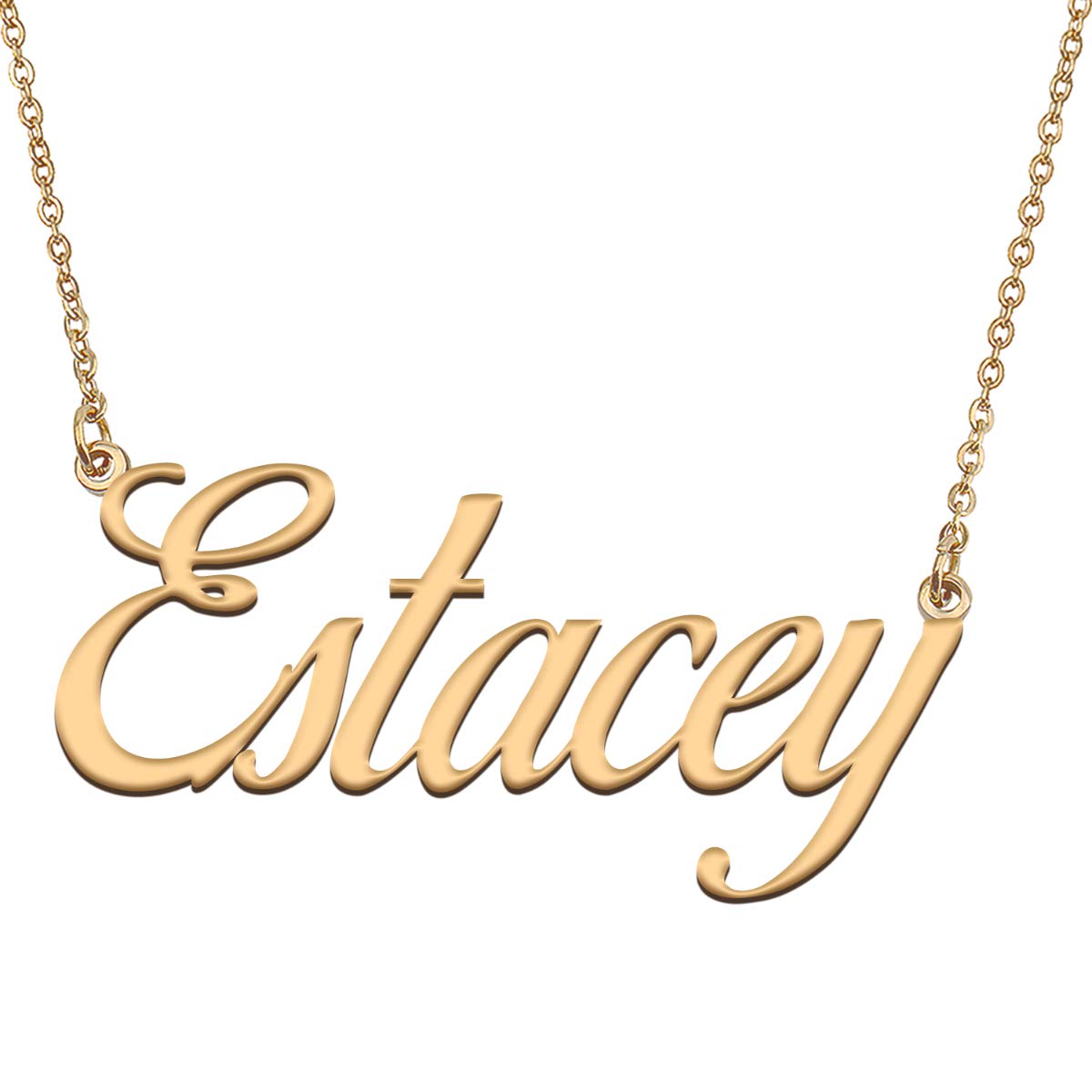 HUAN XUN Customized Custom Simple Any Name Necklace
