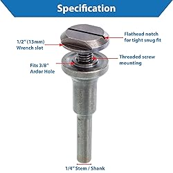 TJR© Mounting Mandrel for Cut-Off Wheels