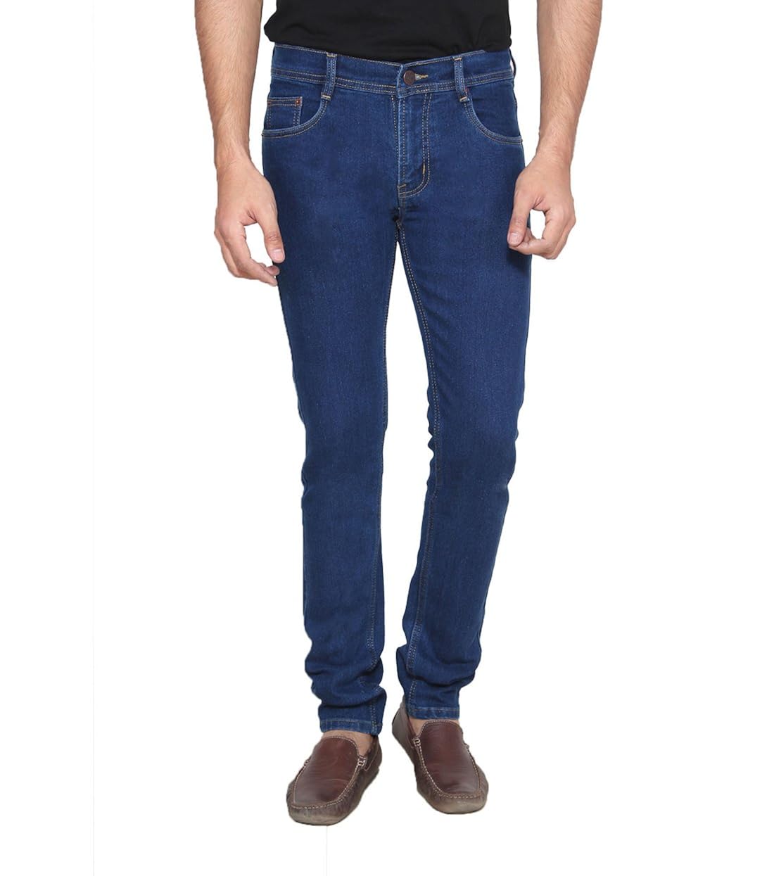 Buy EditLook Men's Slim Fit Navy Blue Jeans at Amazon.in