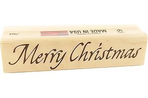 Stamps by Impression Merry Christmas Rubber Stamp - ST 0630-3 inch Block