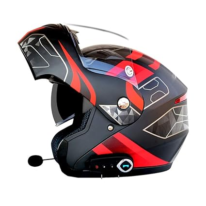 motorcycle helmet with built in speakers and microphone