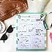 bloom daily planners Double Sided Travel Packing List & Daily Outfit Organizer - Vacation/Trip Planning Checklist Pad - 8.5” x 11”