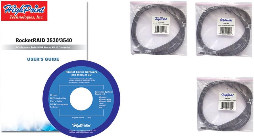 Amazon Com High Point Rocketraid 3530 12 Channel Pci Express X8 Sata 3gb S Raid Controller Electronics